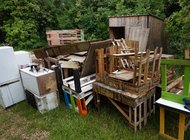 Tunarica - jedna od hrpa prikupljenog otpada